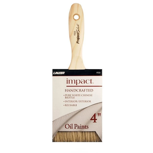 Linzer Arroworthy 1522-0400 4 in. White Chinese Bristle Brush 1522-4 - main