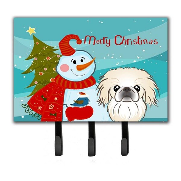 Carolines Treasures Snowman With Pekingese Leash and Key Holder BB1841TH68 - main