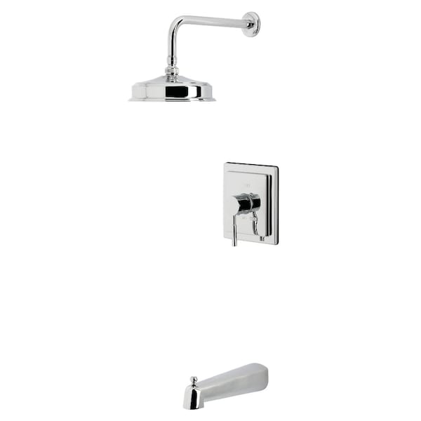 Kingston Brass Single-Handle Pressure Balanced Tub and Shower Faucet, Polished Chrome KB5891DL - main