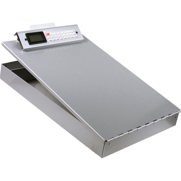 Saunders Mfg Saunders Redi-Rite Aluminum Storage Clipboard with Calculator, 8-1/2" x 12", Silver 11025 - main