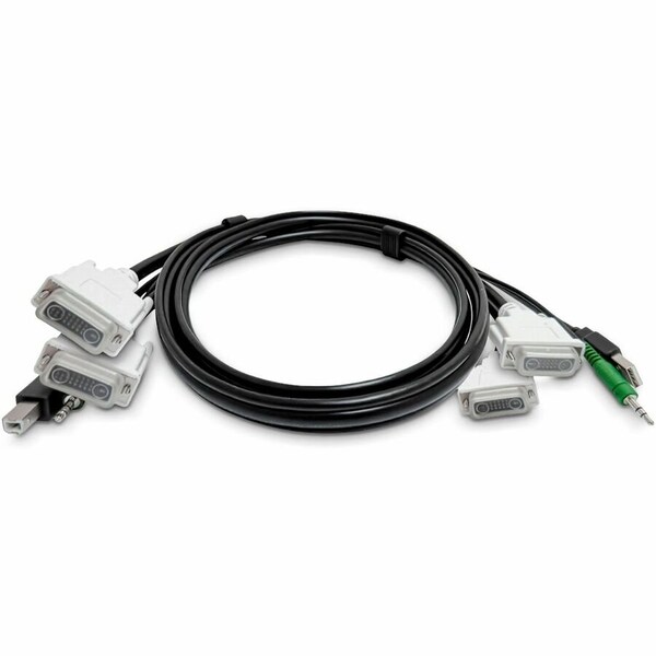 Startech.Com Dual DVI KVM Cable USB 2.0 SK2DVMMKVM10-TAA - main