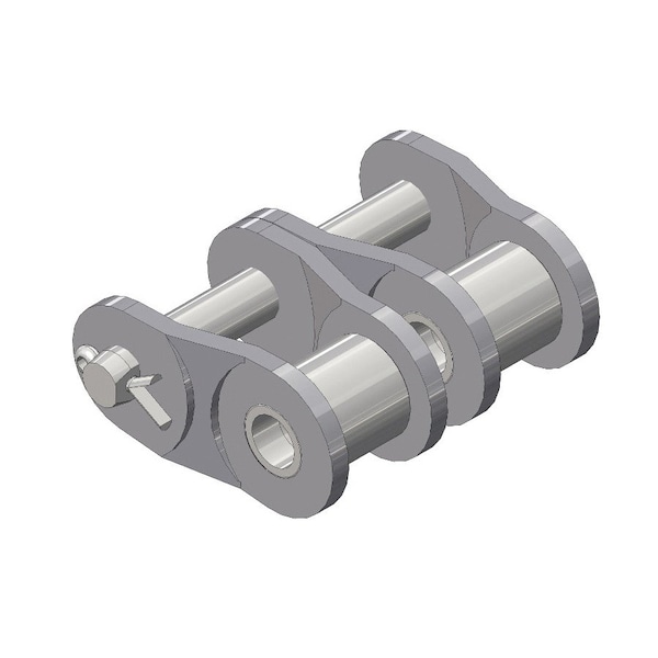 Senqcia Hi-Max Double Strand Cotter Pin Offset Link, 80-2 chain, 1 P, 0.313 Dia Pin 80-2HMOL - main
