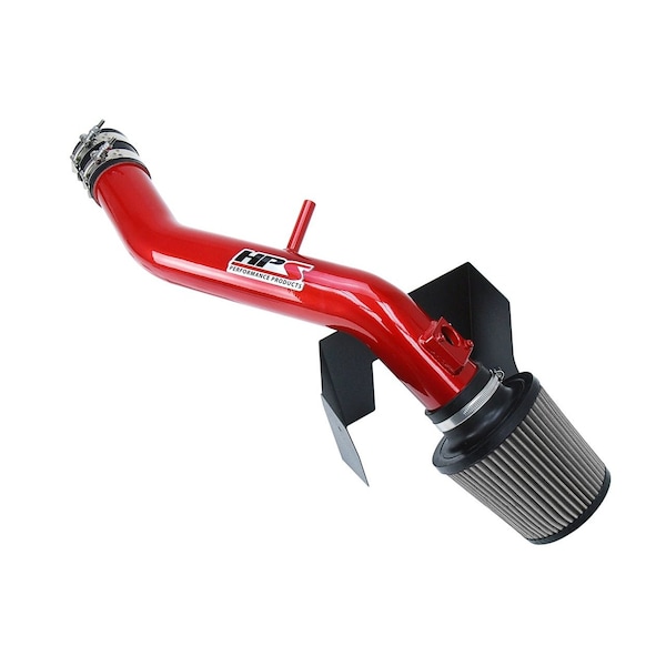 Hps Performance Air Intake Kit with Heat Shield, Red, 827-597R - main