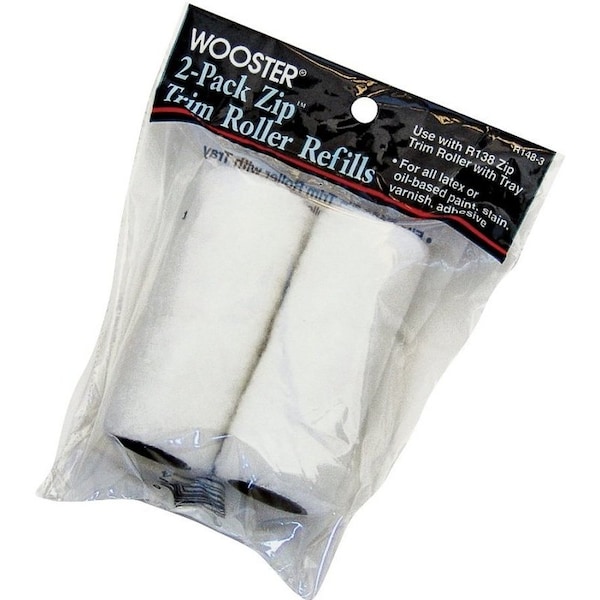 Wooster R148-3 ZIP TRIM ROLLER REFILL, 2PK 00R1480030 - main