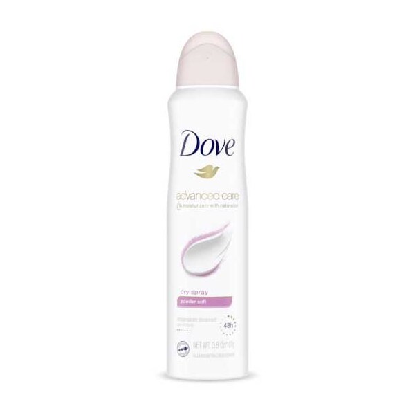Dove Soft Powder Antiperspirant, 3.8 Ounce Aerosol, 12PK 59938 - main