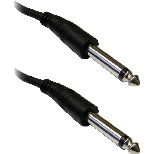 Cable Wholesale 1/4 inch Mono Patch Cable- 1/4 Male- 10 foot 10A1-61110 - main