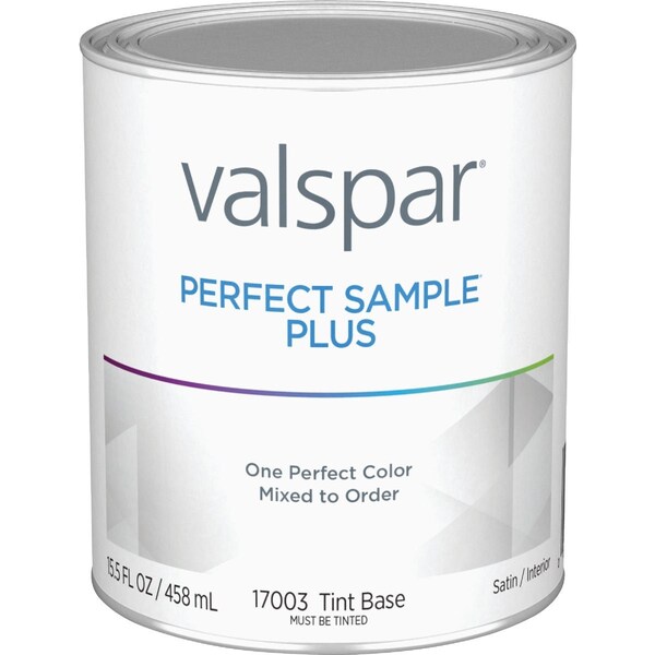 Valspar Perfect Sample Plus Latex Satin Interior Paint Sample Tint Base 028.0017003.004 - main
