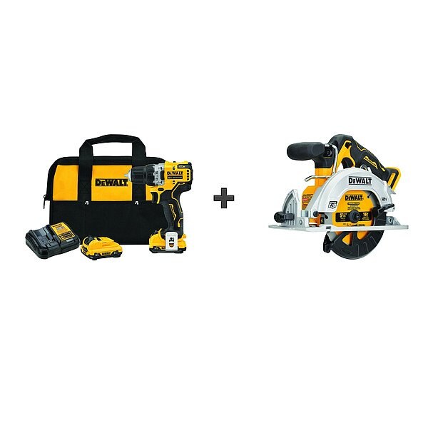 Stanley Drill, Cordless, 1,500 RPM, 12V DC DCD701F2/DCS512B - main