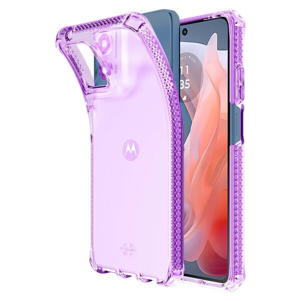 Itskins Spectrum_r Clear Case For Motorola Moto G 5g 2024, Light Purple MTFO-SPECM-LIPP - main