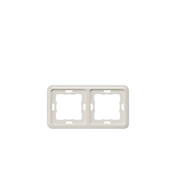 Siemens DELTA profil, titanium white frame 2-fold, 151x 80 mm 5TG1812 - main