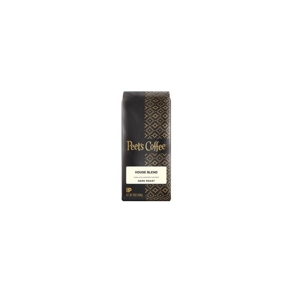 Peets Coffee Peet's CoffeeTM Whole Bean House Blend Coffee, Dark, 16 oz, Whole Bean 500350 - main