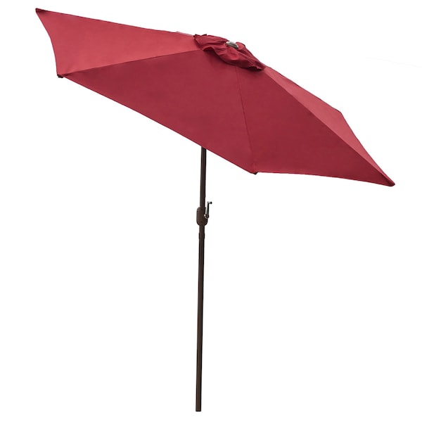 Panama Jack Outdoor Panama Jack Red 9 Ft Alum Patio Umbrella W/Crank PJO-6001-RED - main