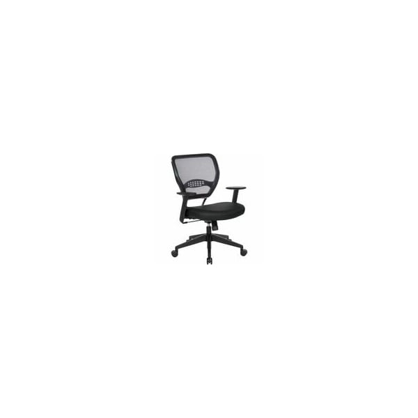 Office Star 5500 Dillon Back & Seat Managers Chair - Black Seat Color - Vinyl Seat Material - Black Back Color 5500DR107 - main