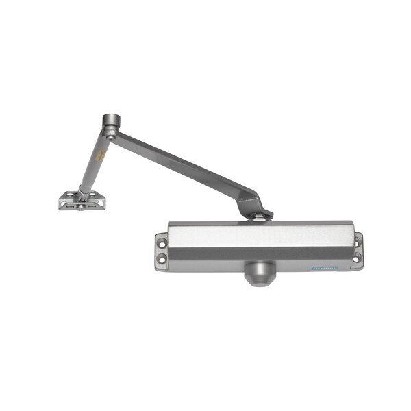 Global Door Controls Commercial Grade 3 Door Closer with Backcheck and Parallel Arm Bracket in Aluminum-Size 4 TC2204-BC-PA-AL-H - main