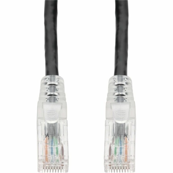 Add-On 4FT BLACK CAT 6 PVC ETHERNET CABLE SNAGLESS EASY CLEAR BOOT TAA RJ-45 M/M ADD-4FCAT6-BK-TAA - main