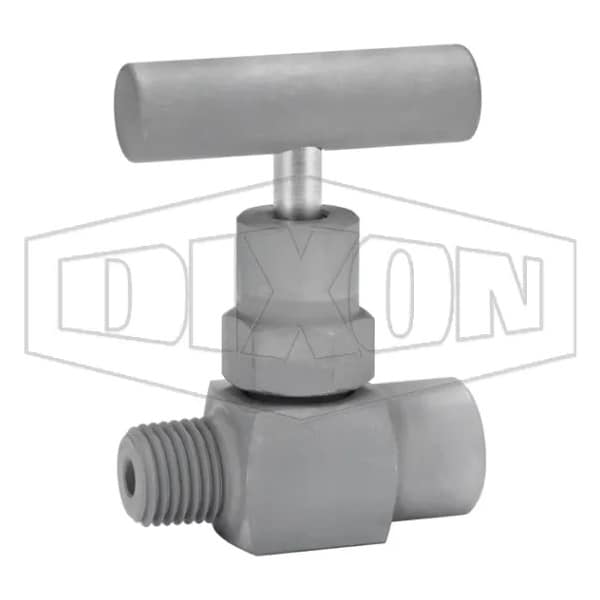 Dixon Mini Needle Valve, 1/8-27 MNPT x FNPT Nominal, 10000 psi Pressure, Steel Body MFC101 - main