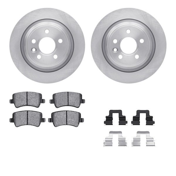 Dynamic Friction Co DFC Brake Rotor with 5000 Brake Pads and Hardware Kit 6512-11136 - main