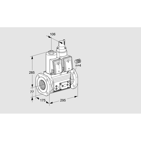 Honeywell Kromschroder VLV, DBL SOLND, 65MM ISO FLG, VCS665F05NLK KS88204771 - main