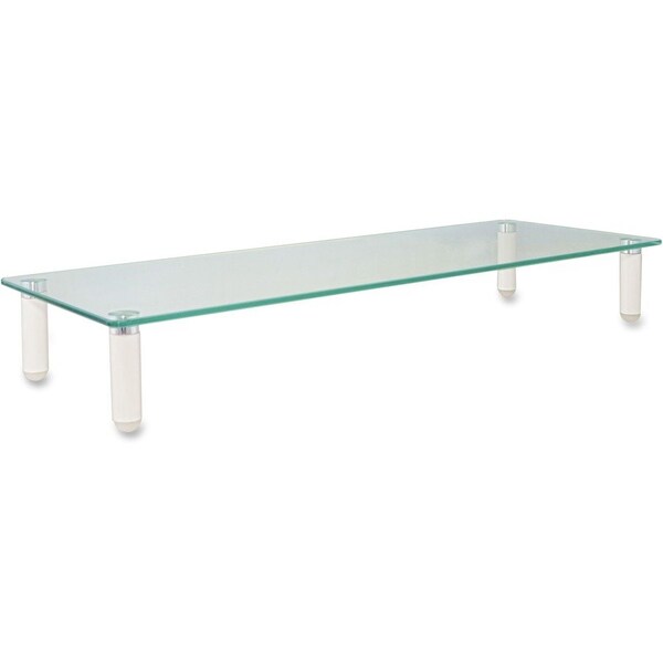 Kantek Glass Monitor Riser, White KTKMS370 - main