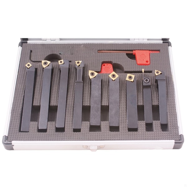 Pro-Series Pro-Series 9 Piece 1/2" Indexable Cut Off & Turning Tool Set 2002-0213 - main