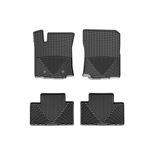 Weathertech Black, Front and Rear All Weather Floor Mats W377-W136 - main
