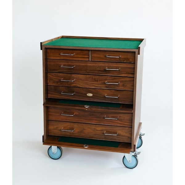 Gerstner Natural Walnut 7-Drawer Pro Series Roller Cabinet R3007-NW - main