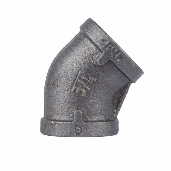 Stz Industries 3/4 in. FIP each X 3/4 in. D FIP Black Malleable Iron 45 Degree Elbow 310E45-34 - main