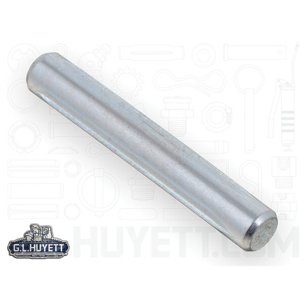 Huyett Type U Grooved Pin, Zinc Plated Low Carbon Steel, 0.312 in Dia x 0.310 in Small End Dia x 2.000 in L GP-0312-2000-U - main