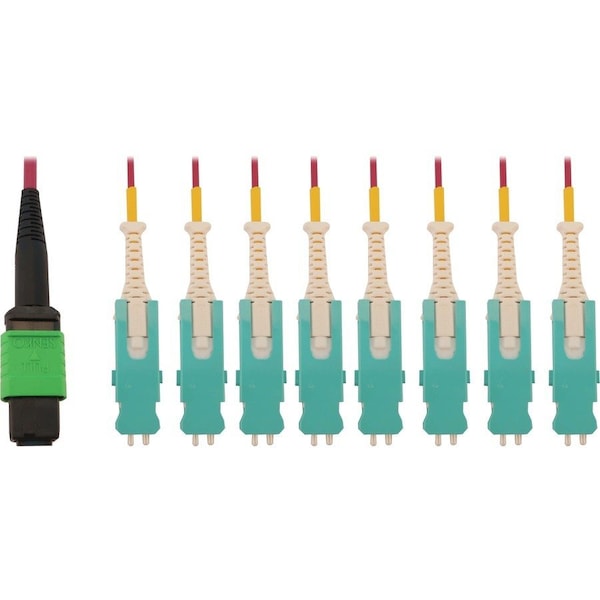 Eaton Tripp Lite Series 40/100/400G Multimode 50/125 OM4 Breakout Fiber Optic Cable 16F N845-02M-8S-MG - main