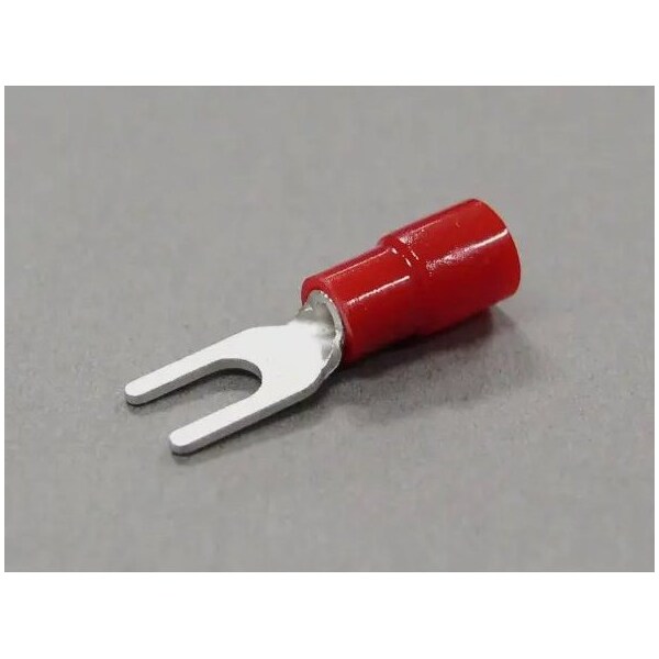 Nichifu Eco-Friendly Polycarbonate Insulated Spade Terminals, Stud 4, AWG 22-16 TMEX 1.25Y-3-RED - main