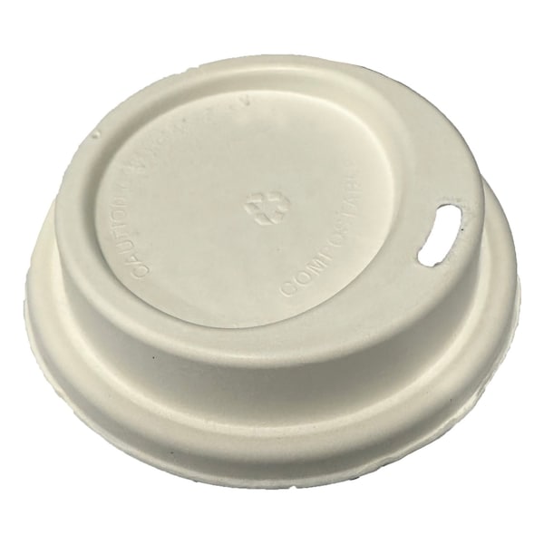 Rdi Cup Lids Bagasse 9oz Cups 1000cs, 1000PK LID-BGS-S80 - main