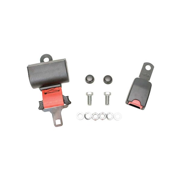 Uni Pro Universal Retractable Seat Belt Kit Orange Nylon 2-In. Wide x 51.5-In. Long 8590 - main