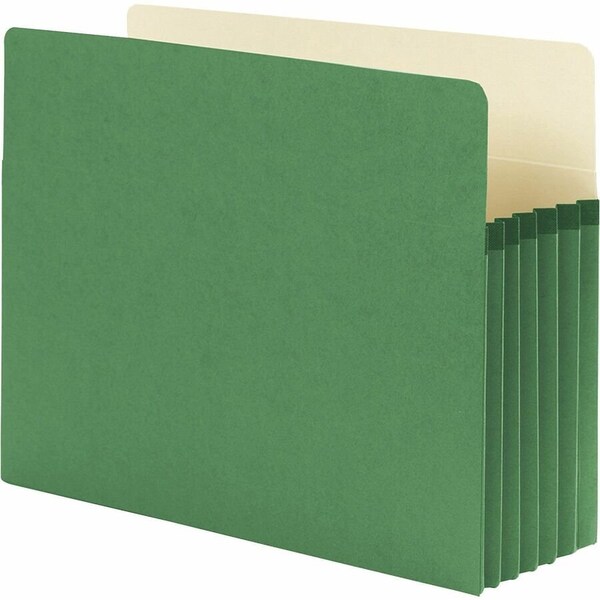 Smead File Pocket, StraightCut Tab, 514 Expansion, Letter Size, Green, 10 per Box 73236, Green SMD73236 - main