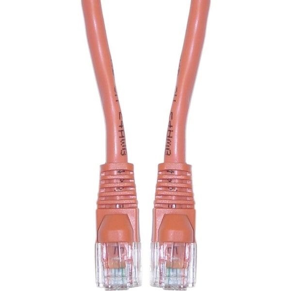 Cable Wholesale Cat6 Orange Copper Ethernet Patch Cable, Snagless/Molded Boot, POE Compliant, 3 foot 10X8-03103 - main