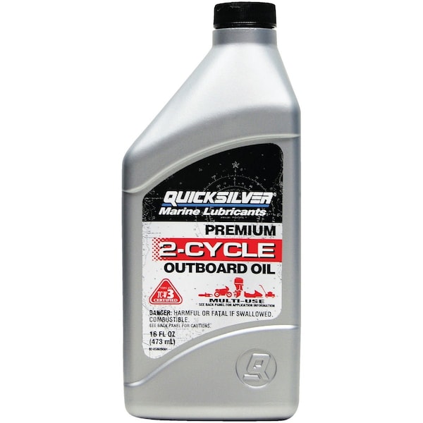 Mercury Quicksilver 16 Oz. Outboard 2-Cycle Motor Oil 8M0229784 - main