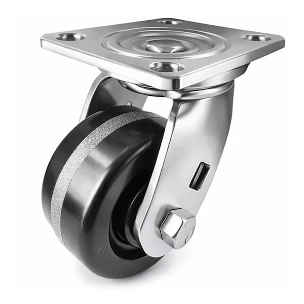 Hyw Products Heavy Duty Caster 4in x 2in Phenolic Wheel Stainless Steel - Swivel 40-40S-A1-PH(STS) - main