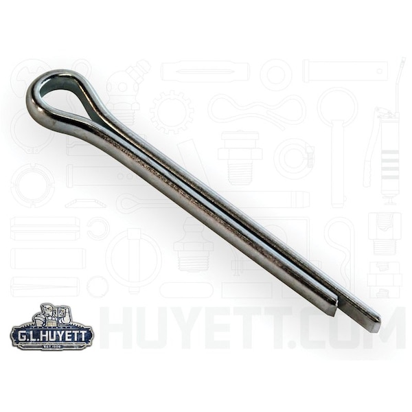 Huyett Cotter Pin, Zinc Plated Carbon Steel, 0.188 in Dia x 2.000 in Effective Length CP-187-2000 - main