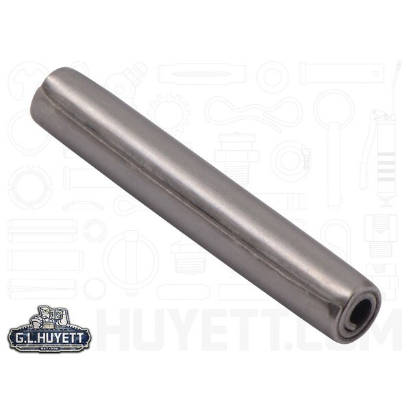 Huyett Coiled Spring Pin, Heavy Duty, Nickel Plated 302/304 Stainless Steel, 0.156 in Dia x 1.000 in Length SPC3P-156-1000H - main