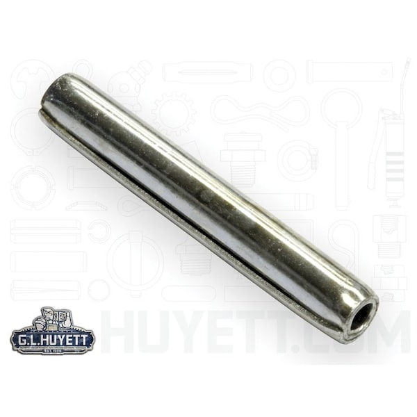 Huyett Coiled Spring Pin, Standard Duty, Zinc Plated High Carbon Steel, 6 mm Dia x 55 mm Length SPCMZ-060-055 - main