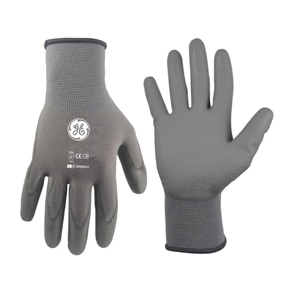General Electric Unisex Dipped Gloves Gray L 1 pair GG205LC - main