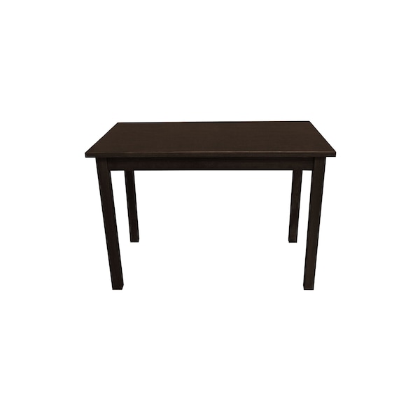 Homeroots 48" Dark Brown Solid Wood Dining Table 548865 - main