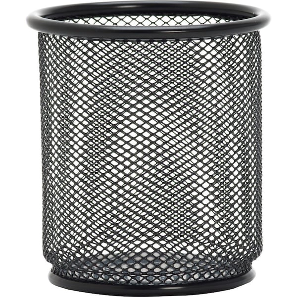 Lorell Mesh Wire Pencil Cup Holder, Black LLR84149 - main