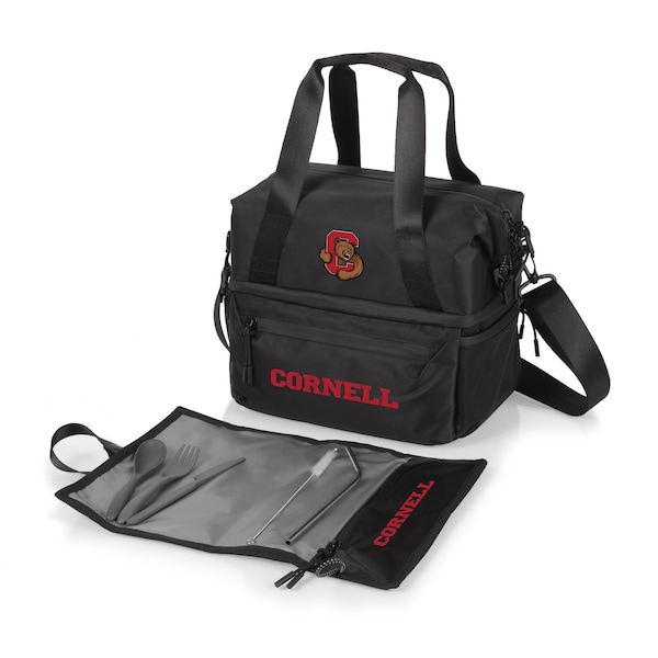 Picnic Time Family Of Brands NCAA Cornell Big Red Tarana Lunch Bag Cooler with Utensils made from Recycled Material 515-01-179-684-0 - main