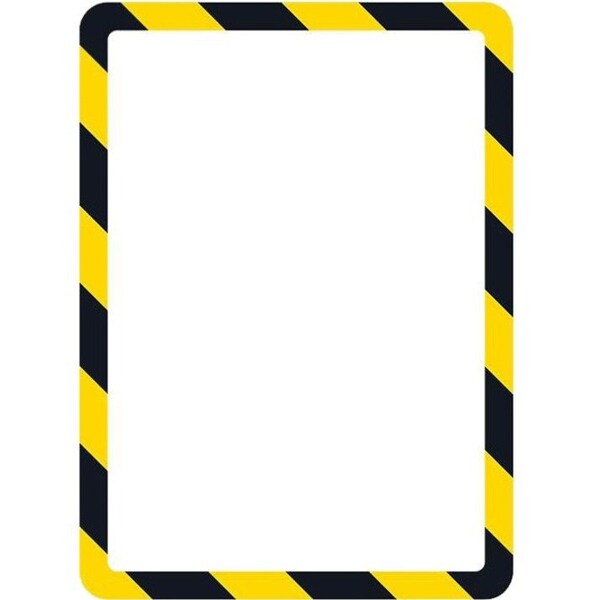 Tarifold P194994 High Visibility Safety Frame Display Pocket-Magnet Back; 10.25 x 14.5; Yellow & Black P194994 - main