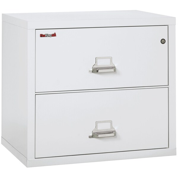 Fireking 2 Drawer, 1 Hr Fire & Impact Rated, 31" Wide Lateral Arctic White 2-3122-CAW - main