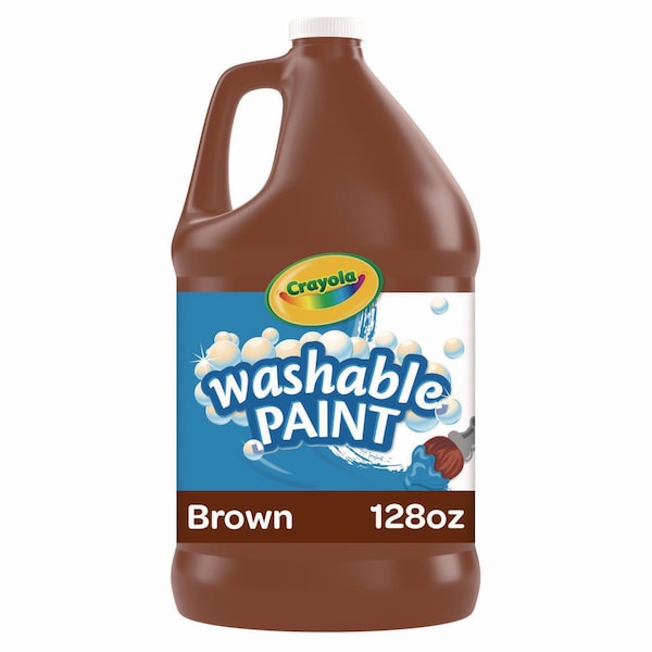 Crayola Washable Paint, Brown, 1 gal 542128007 - main