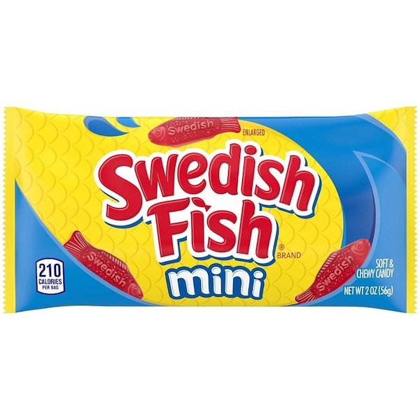 Swedish Fish Chewy Candy, Red Berry, 2 oz 481006 - main