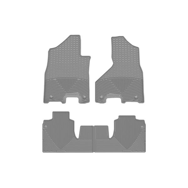 Weathertech Grey, Front and Rear All Weather Floor Mats W516GR-W518GR - main