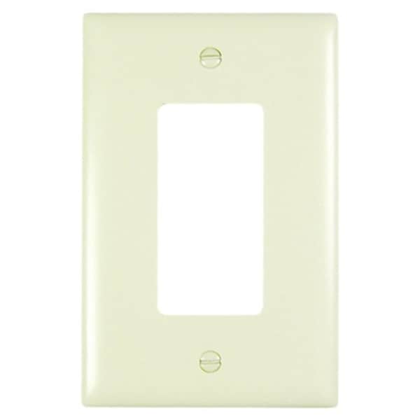 Legrand TradeMaster Wallplate, 5.06 in L, 3.31 in W, 1 -Gang, Nylon, Light Almond TPJ26LA - main