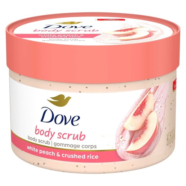 Dove White Peach and Crushed Rice Body Scrub, 10.5 Ounce, 12PK 69795959 - main